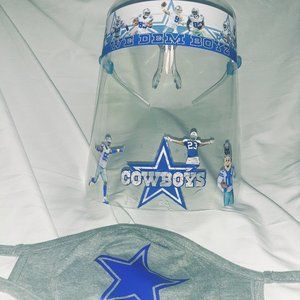 Dallas Cowboys Custom Face Shield & Mask Set